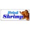 Signmission FRIED SHRIMP BANNER SIGN fry shrimps deep signs dinner seafood basket fryed B-Fried Shrimp - alternate 1